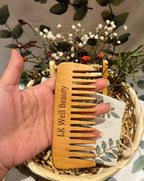 Peach Wood Wide-Tooth Wooden Comb