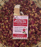 Botanical Glow Rose + Red French Clay Natural Soap w/ Goat Milk