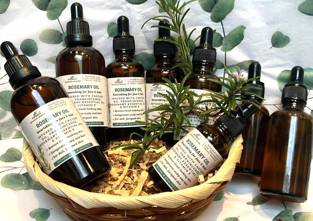 Rosemary Oil for Face, Body & Hair w/ Apricot Kernel Oil & Frankincense