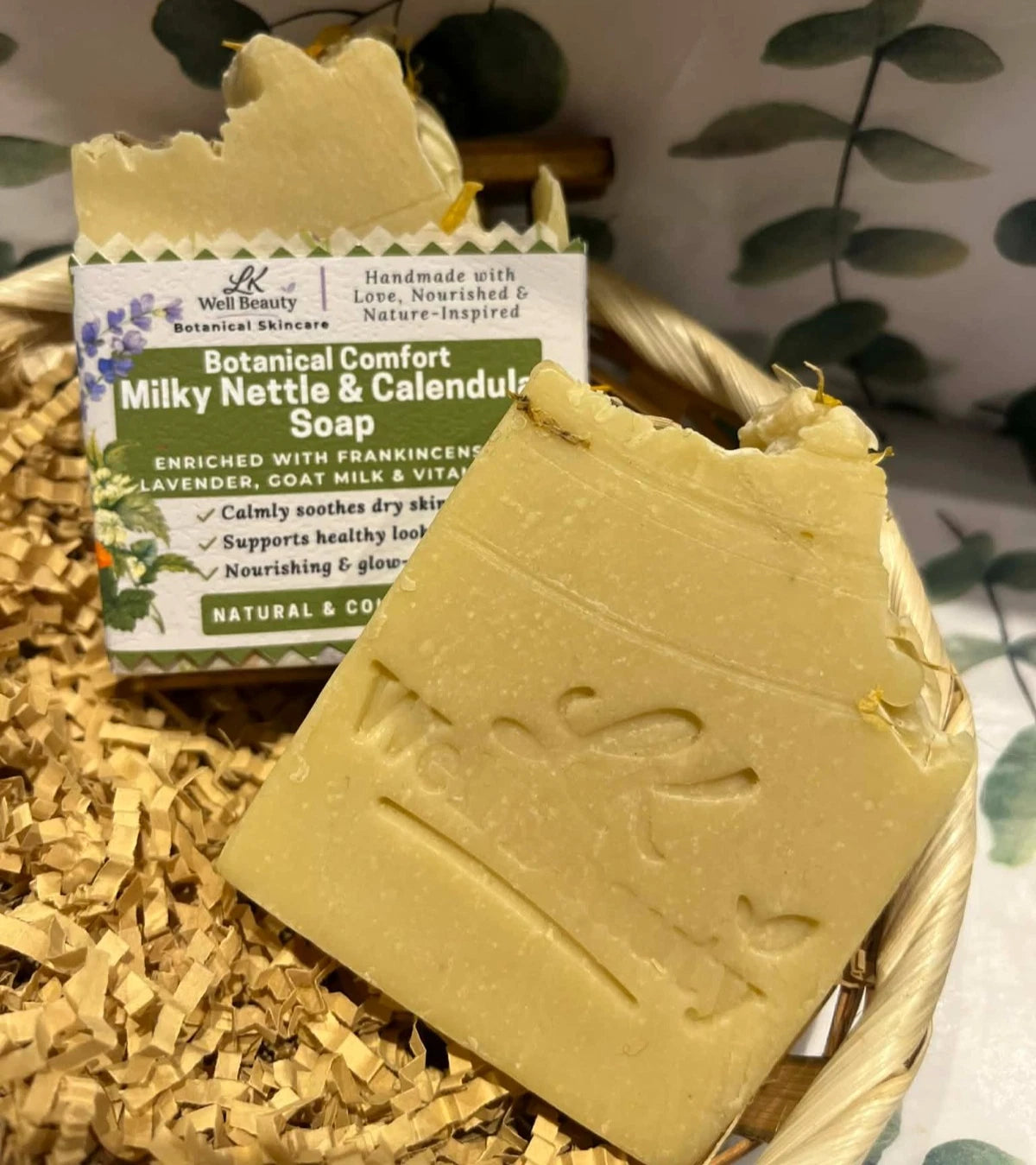 Botanical Comfort Nettle + Calendula Soap w/ Frankincense, Lavender & Goat Milk