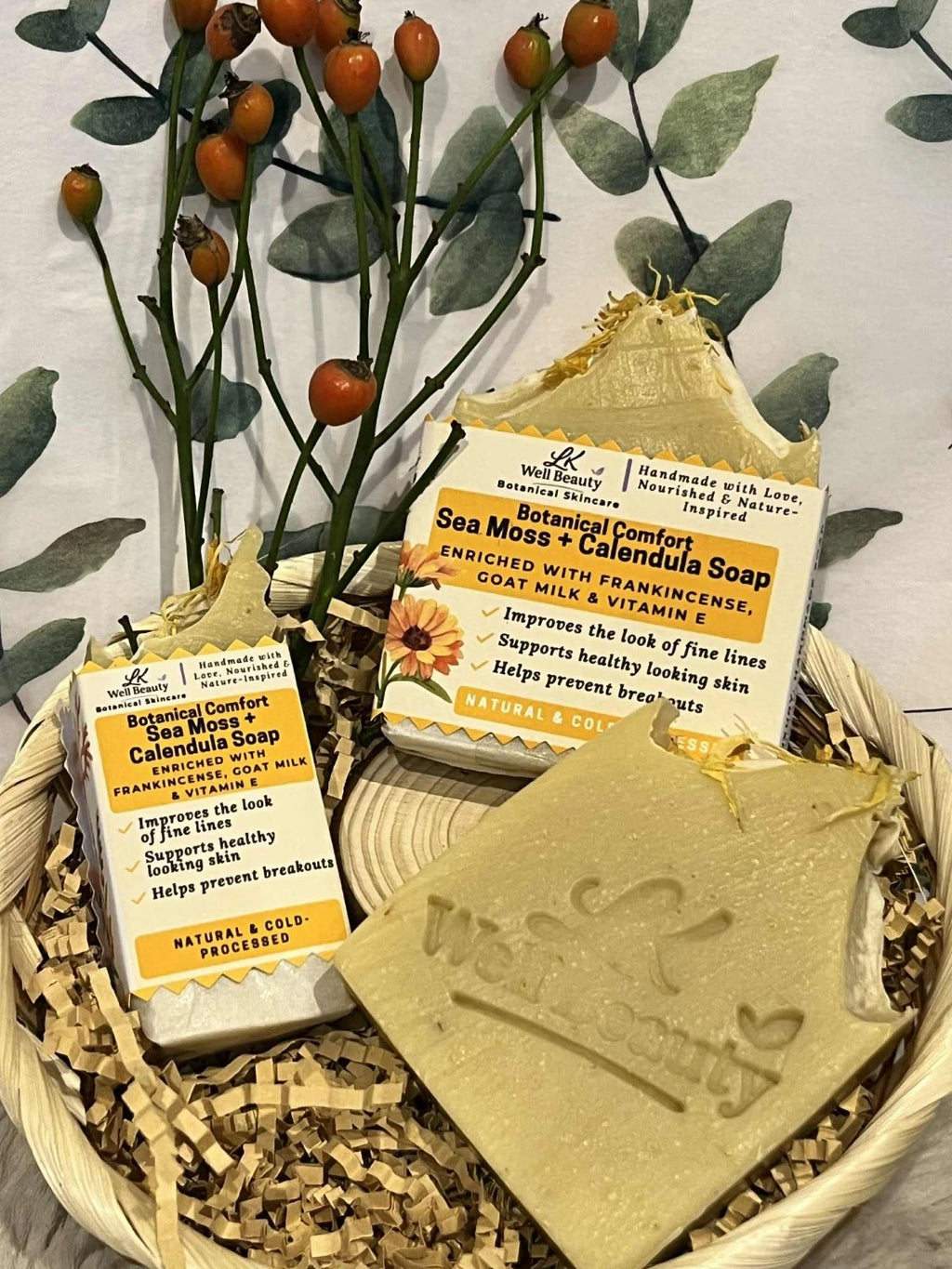 Botanical Comfort Sea Moss + Calendula Soap w/ Goat Milk