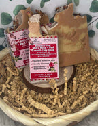 Botanical Glow Rose + Red French Clay Natural Soap w/ Goat Milk